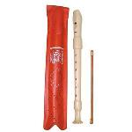 Flauta 2 Piezas Plastico Hohner Funda Naranja