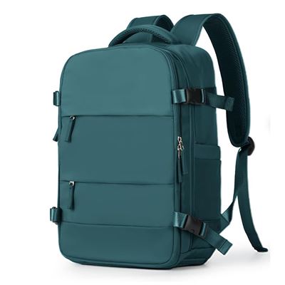 Mochila Cabina Viaje De Gran Capacidad Con Multicompartimento Verde Oscuro