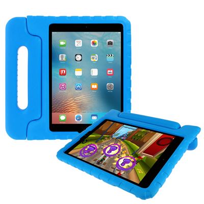 Carcasa protectora iPad 9,7 Especial para ni?os con asa antideslizante Azul