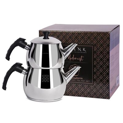 Tetera Serenk Modernist Acero Inoxidable, Plateado, 1-1,5 L
