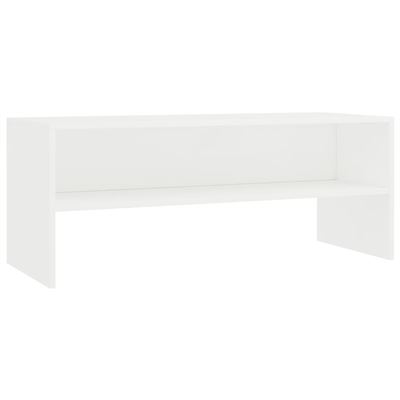 Mueble Para Tv Vidaxl Aglomerado Blanco 100x40x40 Cm