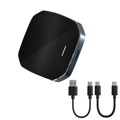 Adaptador Inalámbrico Klack Mini Carplay Box 2025 – Carplay Y Android Auto Sin Cables | Streaming Con Netflix Y Youtube | Plug & Play