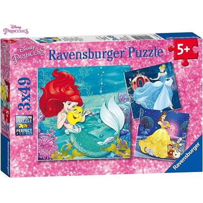 Disney Princesas Puzzle Triple 3X49 Piezas - Imagen 3