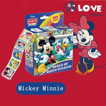 Pegatinas para Niños extraíbles de dibujos animados de Disney, pegatinas de  mickey minnie, juguetes de 200 hojas, Pegatinas, Los mejores precios