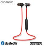 Auriculares Stereo Bluetooth Deportivos Universal Licencia Ferrari Rojo