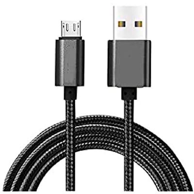 Blaupunkt Blp0203.133 Cable cargador micro usb macho nylon trenzado alimentación android negro