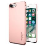 Becool® - Funda iPhone 7 Plus Spigen Thin Fit Rose Gold
