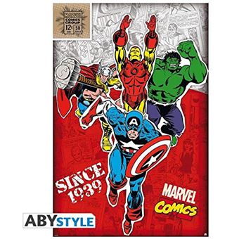 Póster Marvel ""heroes 1939"" (91.5x61)
