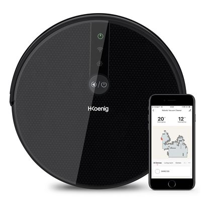 Robot Aspirador Y Friegasuelos Hkoenig Watermop Gyro+ Swrc130 Negro