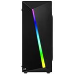 Caja PC - Aerocool SHARD, ATX, Panel acrílico, RGB 13 Modos