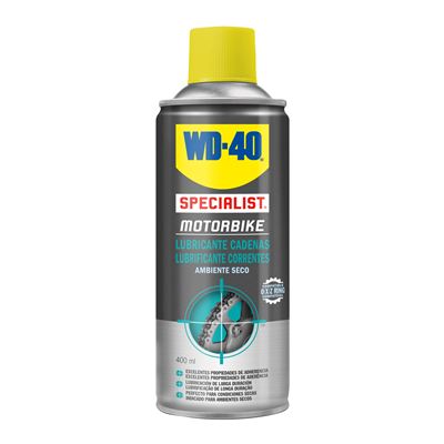 WD-40 Specialist Motorbike Lubricante de Cadenas en spray 400ml ambiente seco. Bicicleta y motos