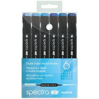 Set 6 rotuladores alcohol doble punta Spectra AD Marker - Rodin España