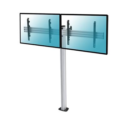 Soporte De Suelo Atornillable Kimex 031-1220k3 Para 2 Tv 50""-55"" , Altura 175 Cm