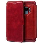 Funda Flip Cover Samsung G960 Galaxy S9 Leather Rojo