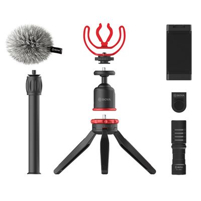 Boya Equipo De Video Vlogger By-Vg330 Para Smartphone Con Micrófono De Condensación By-Mm1