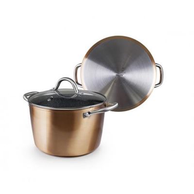 Olla De Aluminio Estilo Copper 20 Cm. Ibili 24 Cm. Diámetro