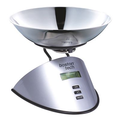 Báscula De Cocina Digital Boston Tech Hk107. Con Bol Removible Incluido En Acero Inolxidable. 5 Kg