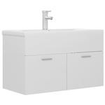 Mueble con lavabo vidaXL blanco brillante aglomerado 80x38,5x46 cm 26,8 kg