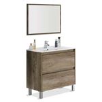 Mueble baño Dakota 2 cajones espejo y lavabo