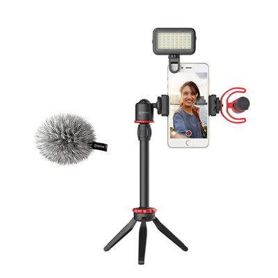 Boya Equipo De Video Vlogger Para Smartphone By-Vg350 Con Micrófono De Condensación By-Mm1+