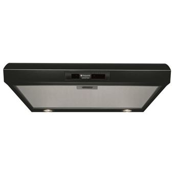 HOTPOINT HSL66FLSK Capucha con visera - 336 m3 aire / h máx. - 74 dB máx. - 3 velocidades - L 60 cm - Negro