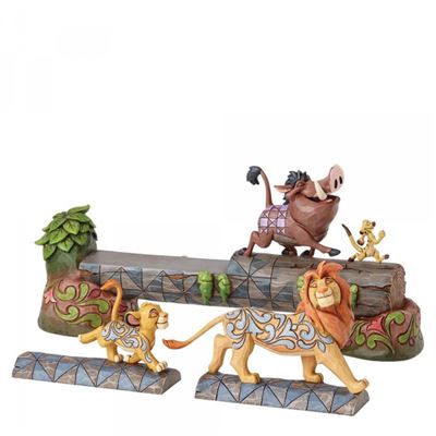 Disney Traditions Figura de hakuna matata pumba y simba el rey para coleccionar enesco leon baile