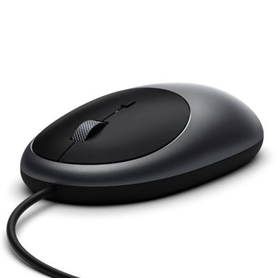 Satechi Gris Ratón Con Cable Usb-C C1