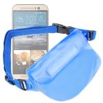 Riñonera Azul Sumergible Para HTC One M9+ / (M9) Plus / (M8) / Butterfly 2 / Desire 510 / EYE / 820 Mini - Perfecta Para Piscina / Playa - DURAGADGET