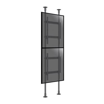 Soporte De Suelo-techo Kimex 032-1019k - Para 2 Tv 50""-100"" , Altura 240cm