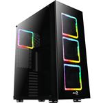 Caja PC - Aerocool TORPRO, E-ATX, Cristal Templado, 4 Ventiladores RGB 14cm