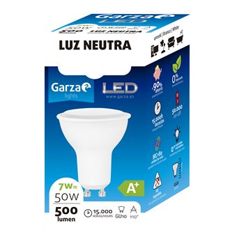 Bombilla LED GU10 7W 110º 500 lumenes 40K