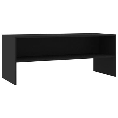 Mueble Para Tv Vidaxl Aglomerado Negro 100x40x40 Cm