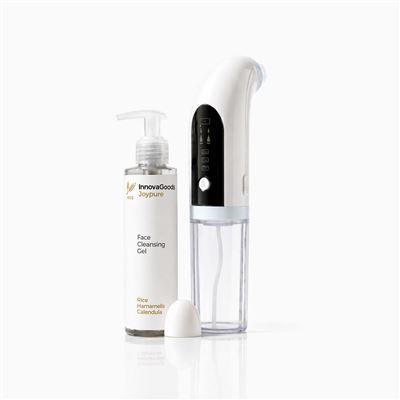 Pack Hidrolimpiador Facial De Impurezas Recargable Y Gel Limpiador Facial Rice Joypure 200 Ml Innovagoods