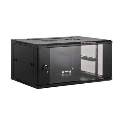 Kimex Armario Rack De Pared 19"" 111-6404, Ancho 600Mm, Fondo 450Mm, 4U
