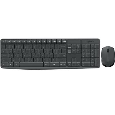 Teclado Logitech MK235 RF inalámbrico AZERTY Francés Negro