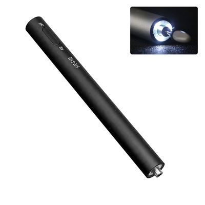 Mini Lápiz Pulidor De Uñas Dam Cuerpo Metálico Luz Led Selector De Dirección De Giro Negro