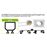 Bombilla LED GU10 7W 110º, 500lm, Luz neutra pack 5 bombillas + 5 casquillos_1