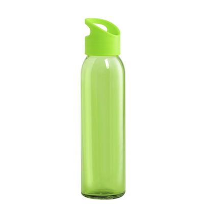 Tinof Bidón De 470ml Con Cuerpo De Cristal Y Tapón A Rosca En Pp, Libre De Bpa. Dam Verde Claro