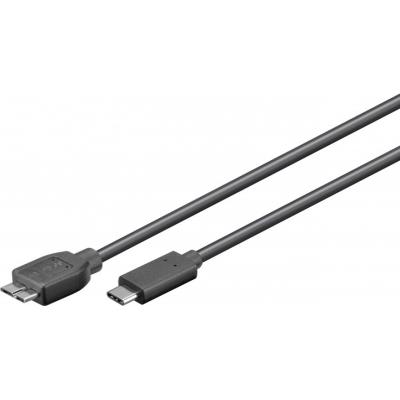 Goobay Cable USB-C a Micro USB B 3.0 Macho/Macho 50cm Negro - Imagen 2