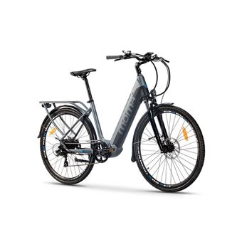 Mome Bikes Bicicleta Electrica, Urbana EBIKE-28 ', Alu. SHIMANO 7V & Doble  Freno Disco Hydraulicos Bateria Integrada Ion Litio 48V 13Ah