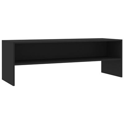 Mueble Para Tv Vidaxl Aglomerado Negro 120x40x40 Cm