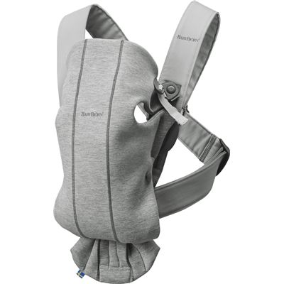 Mochila Portabebés Babybjörn Mini, Modelo Gris Claro