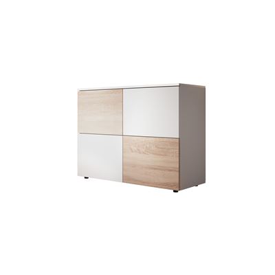 Mb Muebles Bonitos aparador moderno zoel ancho 90 x alto 68 profundo 34 cm de melamina mate color