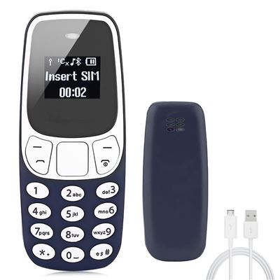 Mini teléfono celular Mediawave store bolsillo doble SIM GSM inalámbrico entrada tarjeta SD MP3