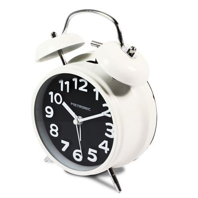 Despertador Metronic vintage - Negro