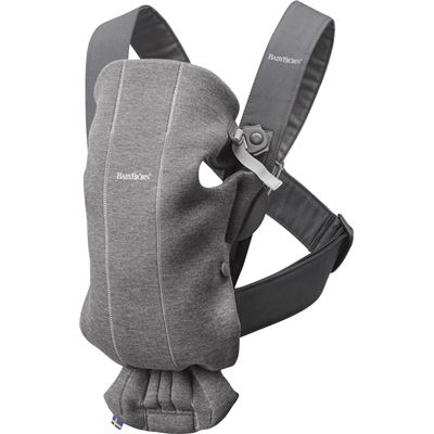 Mochila Portabebés Babybjörn Mini, Modelo Gris Oscuro