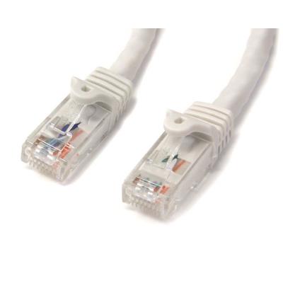 Startech Blanco .Com Cable De Red Gigabit Ethernet 15M Utp Patch Cat6 Cat 6 Rj45 Snagless Sin Enganches - Cables De Red