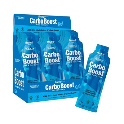 Victory Endurance - Carbo Boost 18x76 G - Aporte Energético Con Bcaas Y Sodio - Sabor Neutro