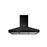 ESTUFAS Quadrifoglio - Campana decorativa de pared piramidal - 332m3 / h - 62 dbA - 3 velocidades - L 90 cm - Negro_0