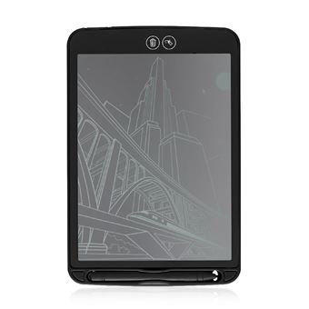 Tableta LCD portátil de dibujo y escritura de 10 pulgadas con borrado selectivo y bloqueo de borrado DAM Negro - 1